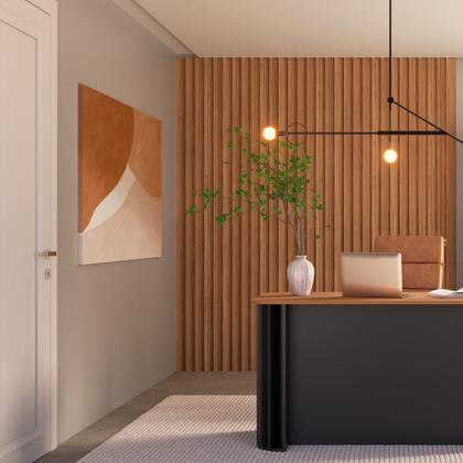 Imagem de Painel Ripado em Placa 134x250cm (3,35m²) Mdf