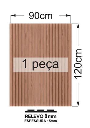 Imagem de Painel Ripado Estrutural Double: 01 unid. 120x90cm larg.