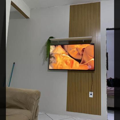 Imagem de Painel Ripado Freijó MDF Decorativo - Kit 20 Placas 45x11cm