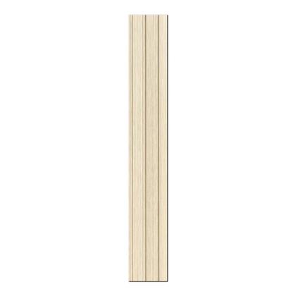Imagem de Painel Ripado Interno Amadeirado de Poliestireno 270cm x 12cm 1cm Espessura Formaco Decor Amarelo/Marfim