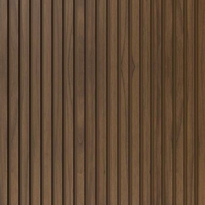 Imagem de Painel Ripado Laminado Madeto em EVA Meu Rodapé Autocolante 10cm Nogueira Natural