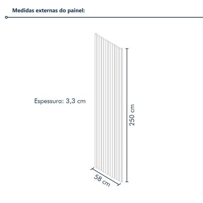 Imagem de Painel Ripado Milão 2,50x0,58x3,3mm(1,45)m² Ecorevest