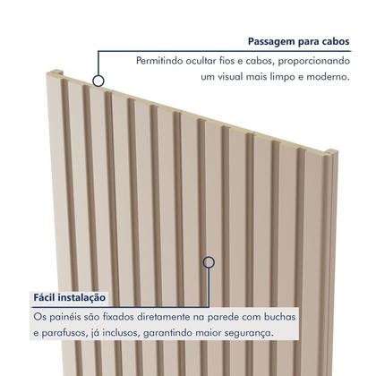 Imagem de Painel Ripado Milão 2,50x0,58x3,3mm(1,45)m² Ecorevest