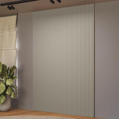 Imagem de Painel Ripado Modular 1.8 Linea Brasil Branco/Gris Fosco