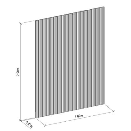 Imagem de Painel Ripado Modular 1,80m Linea Brasil