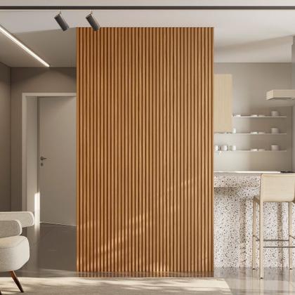 Imagem de Painel Ripado Modular 2,50x1,41cm (3,53m²) Nature Fosco Marrom Linea Brasil