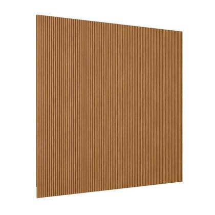 Imagem de Painel Ripado Modular 2,50x2,97cm (7,43m²) Marrom/Nature Fosco Linea Brasil