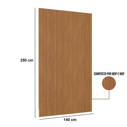 Imagem de Painel Ripado Modular Marisa Nature Fosco 140x250 Cm - D'rossi