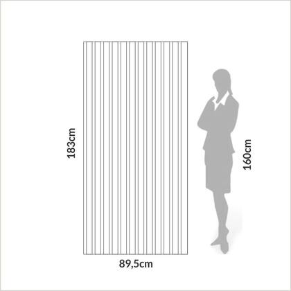 Imagem de Painel Ripado para Sala de Estar 89,5cm x 183cm Marrom/Freijo Madeirado Dalla Costa