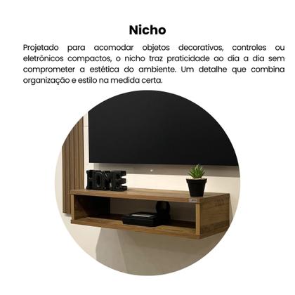 Imagem de Painel Ripado para TV até 40 Polegadas com Nicho Cine