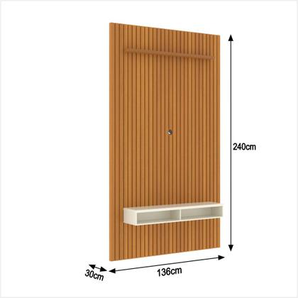 Imagem de Painel Ripado para TV Até 55 Polegadas Intense com Nicho 139cm