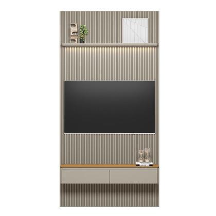 Imagem de Painel Ripado para TV até 60 Polegadas com LED MDF 141CMX250CM Modular