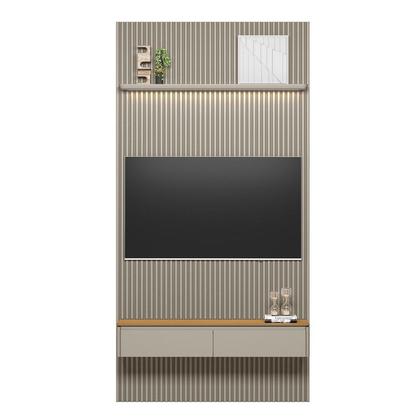 Imagem de Painel Ripado para TV até 60 Polegadas com LED MDF 141CMX250CM Modular