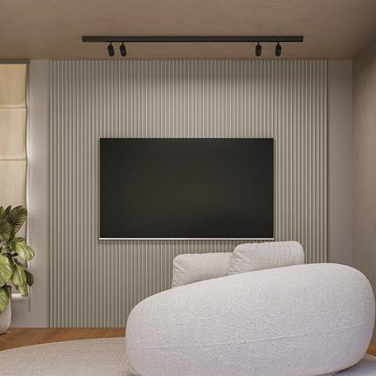 Imagem de Painel Ripado para TV até 80 Polegadas MDF 258CMX250CM Modular