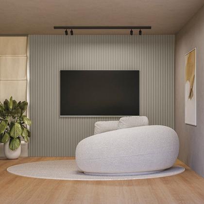 Imagem de Painel Ripado para TV até 80 Polegadas MDF 297CMX250CM Modular