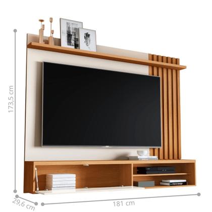 Imagem de Painel Ripado Para TV Rack Suspenso Sala Nature