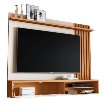 Imagem de Painel Ripado Para TV Rack Suspenso Sala Nature