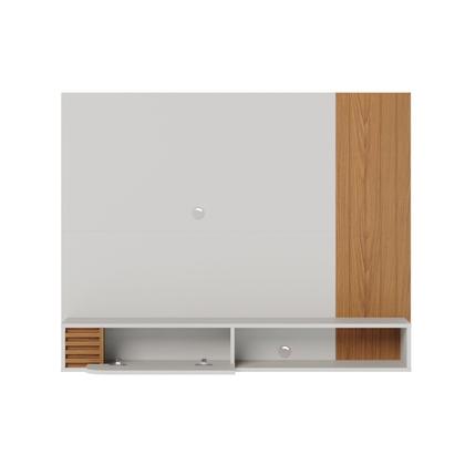 Imagem de Painel Ripado Suspenso para TV até 55 Polegadas 136CMX108CM 1 Porta Jurerê Branco