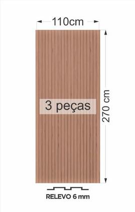Imagem de PAINEL RIPADO VERSÁTIL 3 unidades 270 cm X 110cm