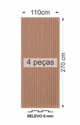Imagem de PAINEL RIPADO VERSÁTIL 4 unid. 270cm x 110cm