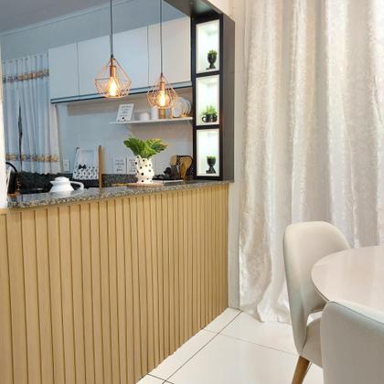 Imagem de Painel Ripado Versátil Modular 90x27cm larg. 06 unid.