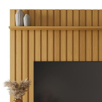 Imagem de Painel Ripado You Illusion 1.8 Cinamomo/Off White para TV até 70” - HB Móveis