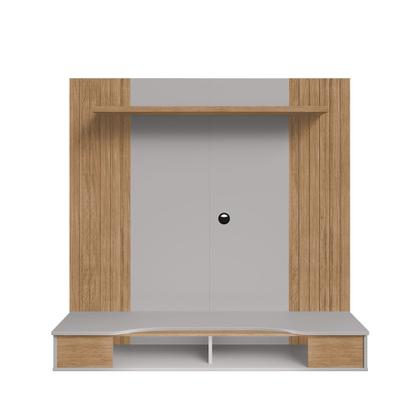 Imagem de Painel Sala Ipanema para Tv até 55 Polegadas 1 Prateleira Cinamomo/off-white