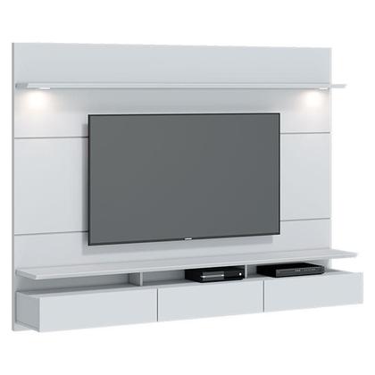 Imagem de Painel Suspenso Decore 2.2 com mesa de Centro Classic Branco Acetinado - Imcal