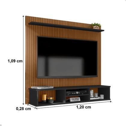 Imagem de Painel Suspenso Home TV Até 50 Polegadas Ripado 3D Everest