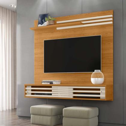 Imagem de Painel Suspenso Para TV até 55 Polegadas Frizz Sublime Cinamomo e Off White - Madetec