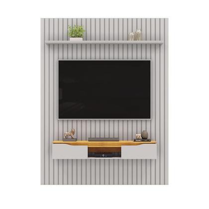 Imagem de Painel Suspenso Ripado Seko TV 65" Portas Basculantes Borda Chanfrada Bali/Cedro G18 - Gran Belo