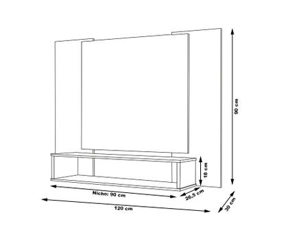 Imagem de Painel Suspenso Veneza para TV até 50 polegadas