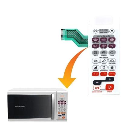 Imagem de Painel Teclado Membrana Microondas Brastemp Bms45