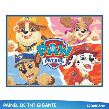 Imagem de Painel TNT GIGANTE 1,40m decoração Patrulha Canina Herois