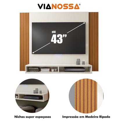 Imagem de Painel Tokyo Para TV De Até 43 Polegadas Com 2 Nichos - ViaNossa