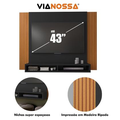 Imagem de Painel Tokyo Para TV De Até 43 Polegadas Com 2 Nichos - ViaNossa