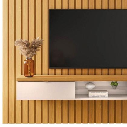 Imagem de Painel Tv 70 You 2.2 Com Bancada Illusion Cinamomo-off - Hb Móveis