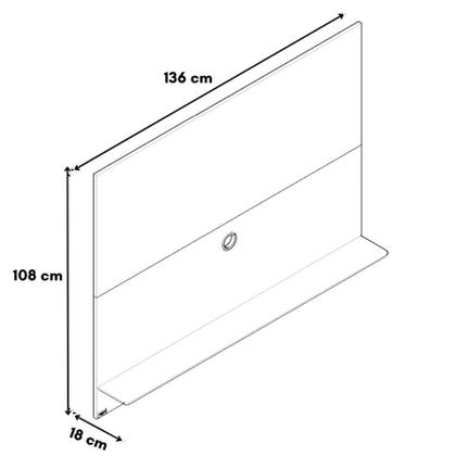 Imagem de Painel TV Até 55 Polegadas Home Suspenso com Prateleira MDF 