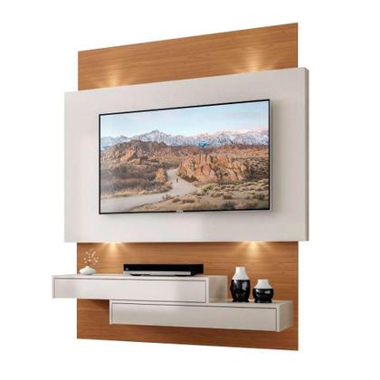 Imagem de Painel Tv Com Led 55 Polegadas Off White Freijó Dalla Costa
