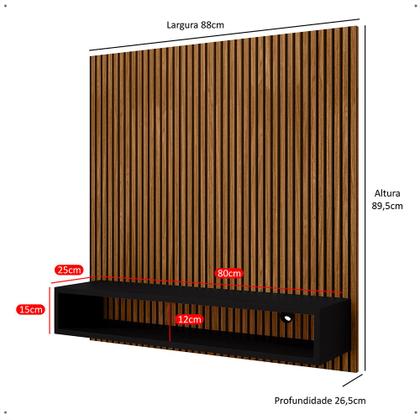 Imagem de Painel Tv Smart 32 Polegadas Gold Start Ripado Preto
