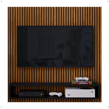 Imagem de Painel Tv Smart 32 Polegadas Gold Start Ripado Preto