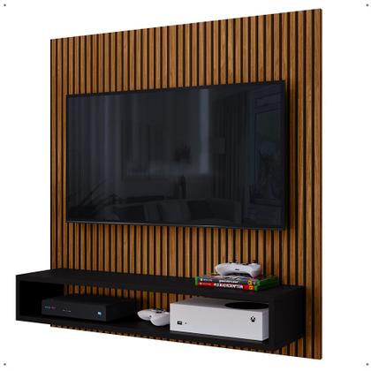 Imagem de Painel Tv Smart 32 Polegadas Gold Start Ripado Preto