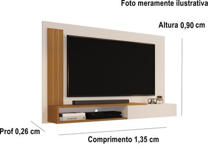 Imagem de Painel TV Smart até 50 Polegadas Matheus com porta - Várias Cores - MJM Casa dos Moveis