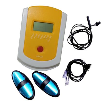 Imagem de Painel Visor Sensor Bicicleta Spinning Velocimetro Frequencia Cardiaca Completo Academia Musculaçao Bike Ergonometrica