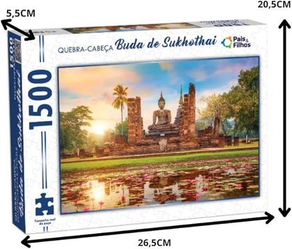 Imagem de Pais Filhos QuebraCabeça, 1500 Peças, BUDA DE SUKHOTHAI