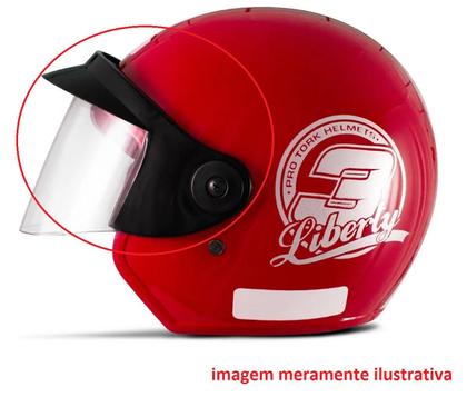 Imagem de Pala Para Capacete Liberty 3 Three Peça De Reposição Protork