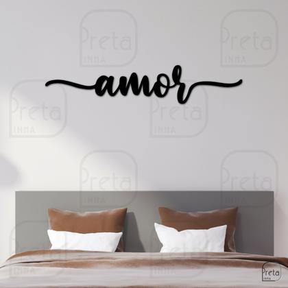 Imagem de Palavra de Parede Decorativo Amor Escrita Mdf 6mm 50x9cm