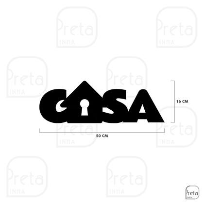 Imagem de Palavra de Parede Decorativo Casa Home Mdf 6mm 50x16cm
