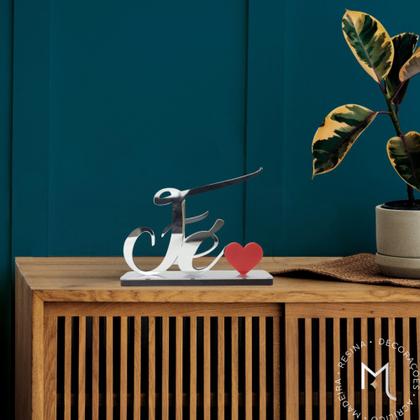 Imagem de Palavra Decorativa Fé Colors Luxo Decoração Mesa