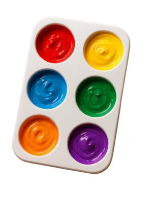 Imagem de Paleta de Mistura 6 Cavidades  Pintura Sem Bagunça